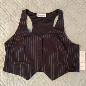 No Boundaries Pinstripe Vest